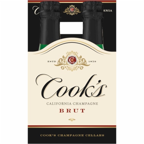 Cook's California Champagne Brut White Sparkling Wine Perspective: back