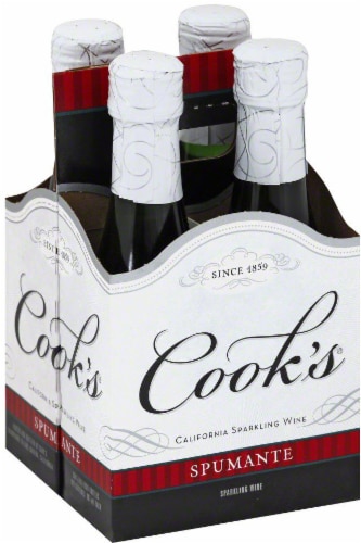 Cook's California Champagne Spumante White Sparkling Wine Perspective: back