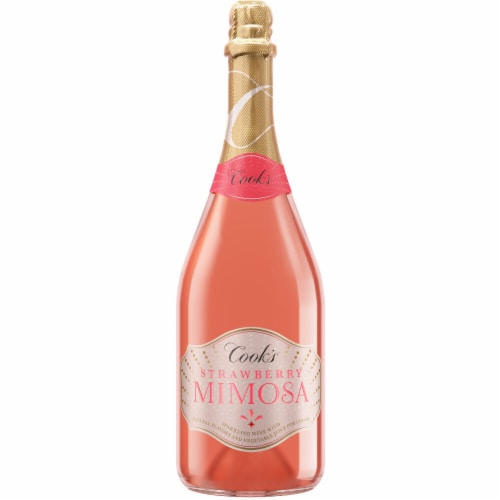 Cook's California Champagne Strawberry Mimosa California Sparkling White Wine Perspective: back