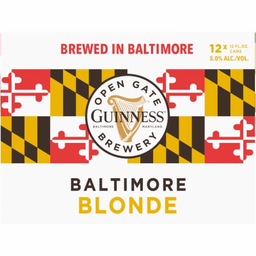 Guinness American Blonde Lager Beer Perspective: back