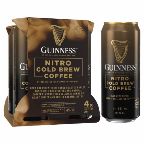 Guinness Nitro Cold Brew Hard Coffee Perspective: back