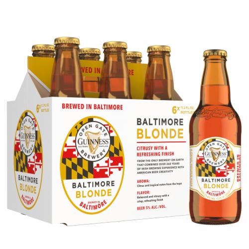 Guinness American Blonde Lager Beer Perspective: back