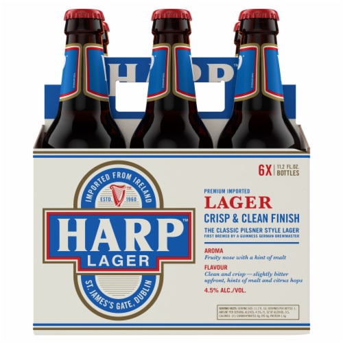 Harp Premium Imported Lager Perspective: back