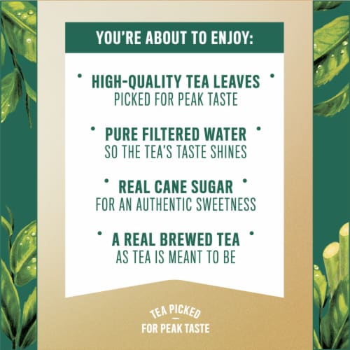 Gold Peak Sweetened Black Iced Tea Drink Perspective: back