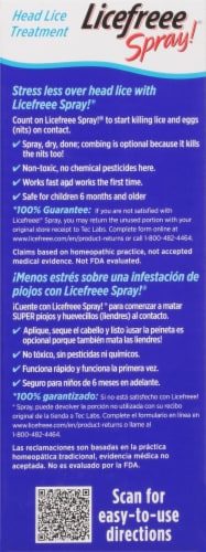 Licefreee Spray Instant Head Lice Treatement Perspective: back
