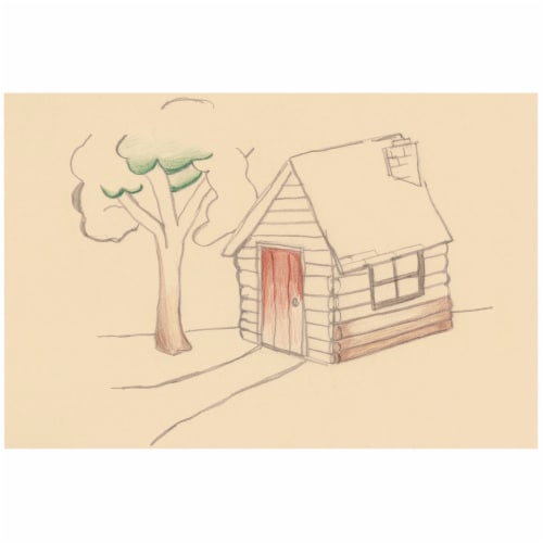 UCreate® Manila Drawing Paper Standard Weight Perspective: back