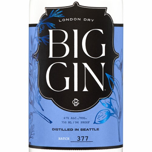 Big Gin London Dry Gin Perspective: back