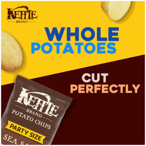 Kettle Brand® Sea Salt Kettle Potato Chips Party Size Perspective: back
