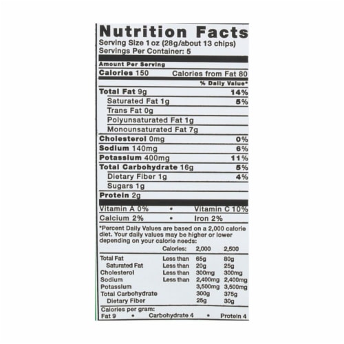 Kettle Brand Potato Chips - Sour Cream and Onion - Case of 15 - 5 oz. Perspective: back