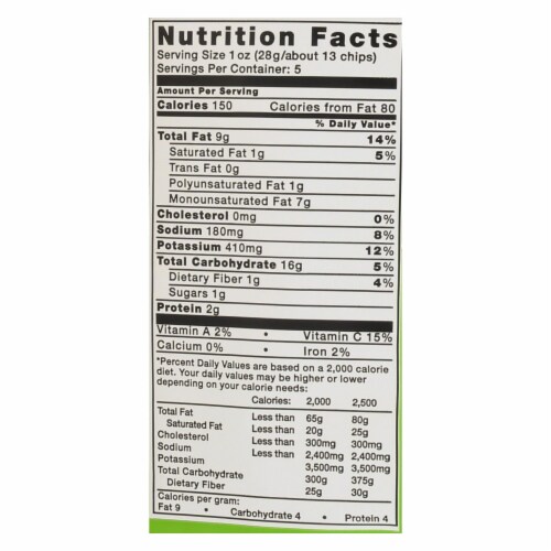 Kettle Brand Potato Chips - Jalapeno - Case of 15 - 5 oz. Perspective: back