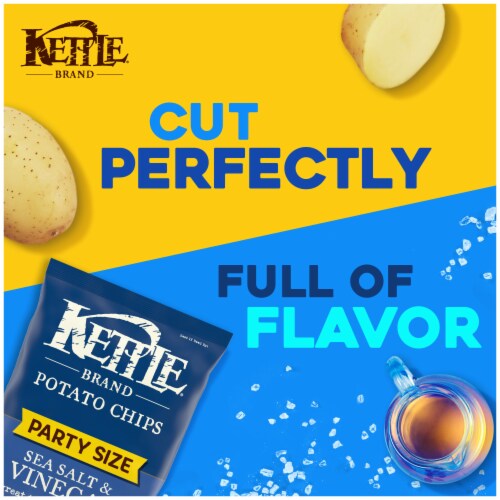 Kettle Brand® Sea Salt and Vinegar Kettle Potato Chips Perspective: back