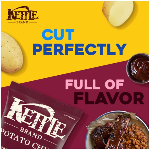 Kettle Brand Gluten Free Bourbon BBQ Potato Chips Perspective: back