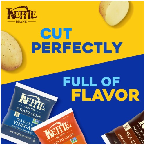 Kettle Brand Potato Chips Variety Pack Of 1.5 Oz Snack Bags Perspective: back