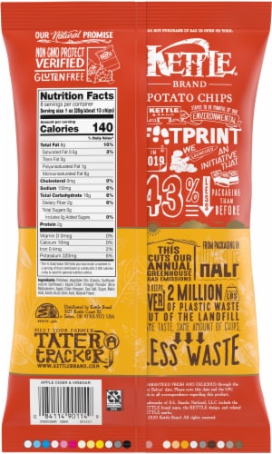 Kettle® Brand Apple Cider Vinegar Potato Chips Perspective: back