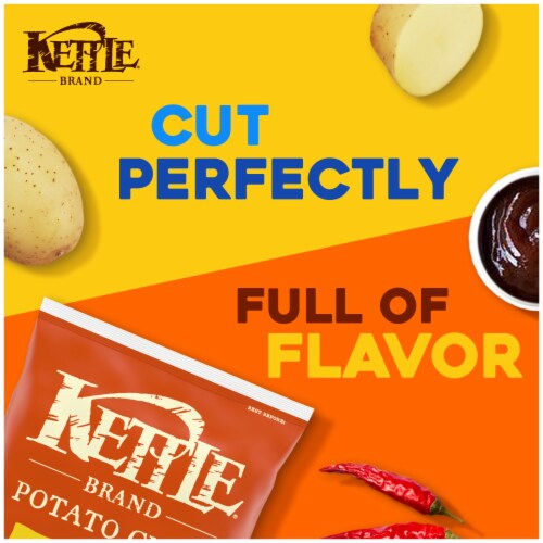 Kettle Brand Potato Chips Backyard Barbeque Kettle Chips Party Size Perspective: back