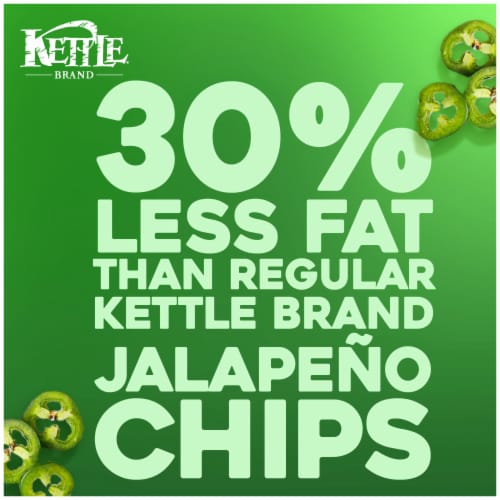 Kettle Brand® Jalapeno Air Fried Kettle Potato Chips Perspective: back