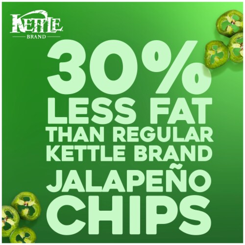 Kettle Brand Potato Chips Air Fried Jalapeno Kettle Chips Perspective: back