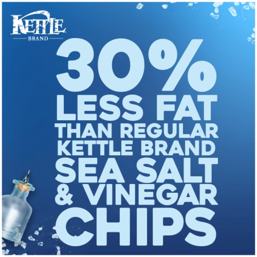 Kettle Brand® Sea Salt and Vinegar Air Fried Kettle Potato Chips Perspective: back