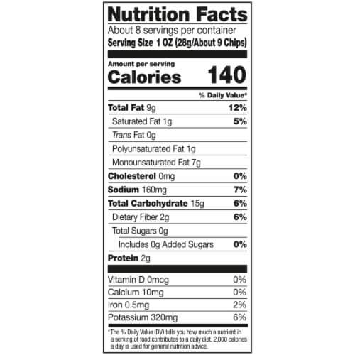 Kettle Brand Salt & Fresh Ground Pepper Krinkle Cut Kettle Potato Chips Perspective: back