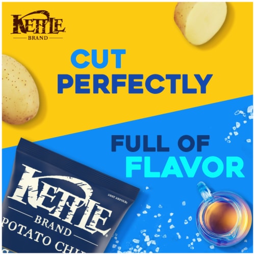 Kettle Brand Sea Salt And Vinegar Kettle Potato Chips Gluten-Free Non-Gmo Perspective: back