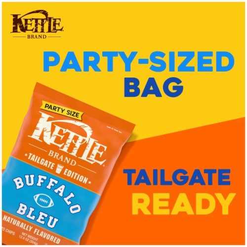 Kettle Brand Potato Chips Buffalo Bleu Flavored Kettle Chips Perspective: back