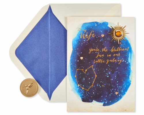 Papyrus Mother's Day Card for Wife (Our Little Galaxy) Perspective: back