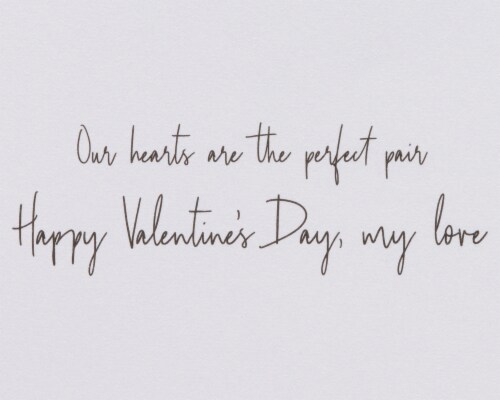 Papyrus Romantic Valentine’s Day Card (Perfect Pair) Perspective: back