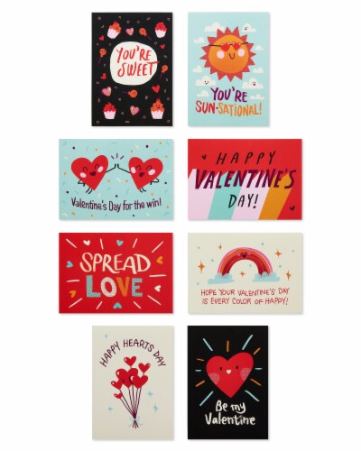 American Greetings Spread Love Classroom Valentine Cards for Kids Perspective: back