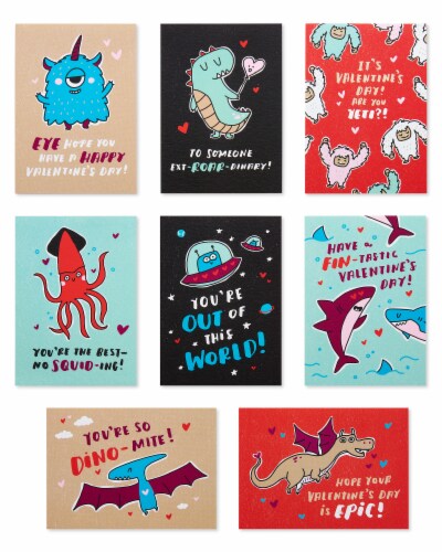 American Greetings Epic Classroom Valentine Cards for Kids Perspective: back