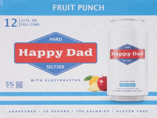 Happy Dad Fruit Punch Hard Seltzer