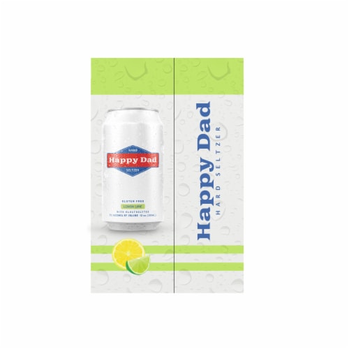 Happy Dad Lime Hard Seltzer Perspective: back
