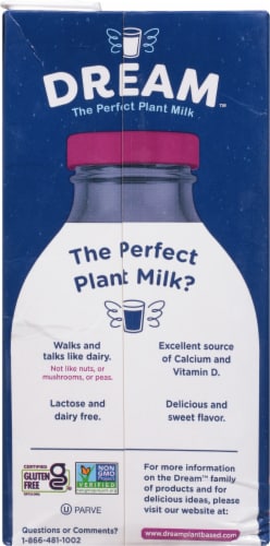 Rice Dream Vanilla Rice Drink Perspective: back