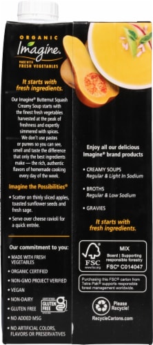 Imagine Organic Butternut Squash Creamy Soup Perspective: back