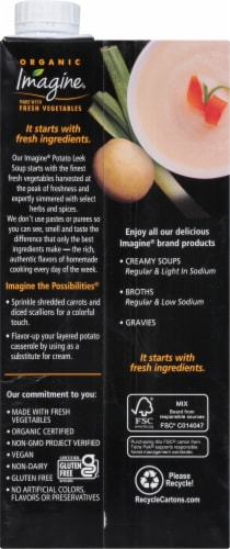 Imagine™ Organic Creamy Potato Leek Soup Perspective: back