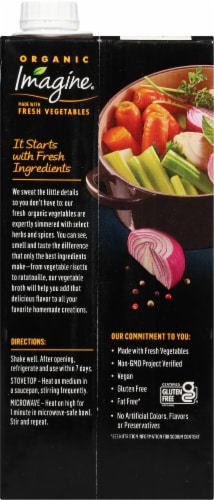 Imagine® Organic Vegetable Broth Perspective: back