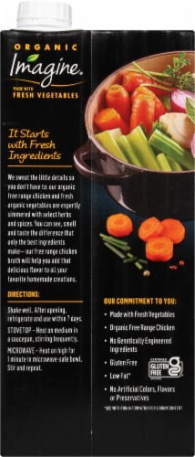 Imagine Organic Free Range Chicken Broth Perspective: back