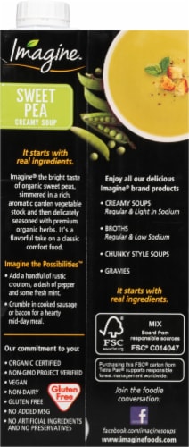 Imagine™ Organic Creamy Sweet Pea Soup Perspective: back