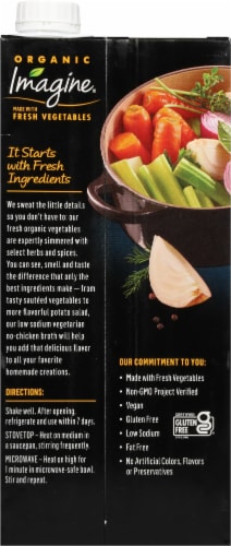 Imagine™ Organic Low Sodium No-Chicken Broth Perspective: back