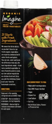 Imagine™ Organic Low Sodium No-Chicken Broth Perspective: back