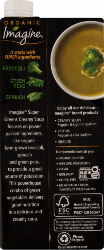 Imagine® Organic Super Greens Creamy Soup Perspective: back