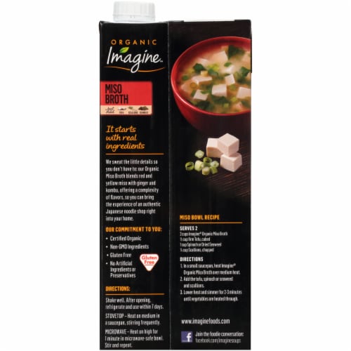 Imagine Organic Miso Broth Perspective: back