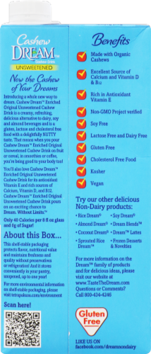 Dream Cashew Drink - Unsweetened Perspective: back
