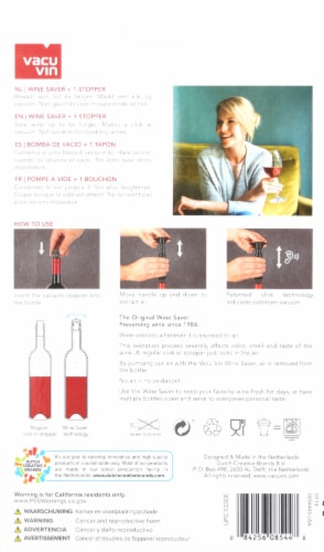 Vacu Vin Wine Saver Perspective: back