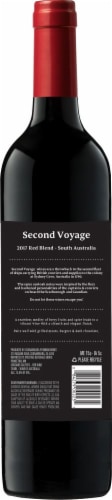 Second Voyage Australia Red Blend Wine Perspective: back