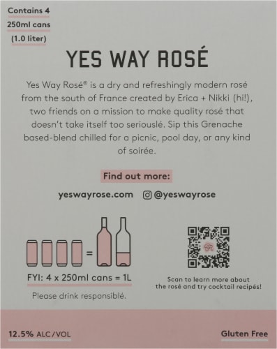Yes Way Rose Wine Perspective: back