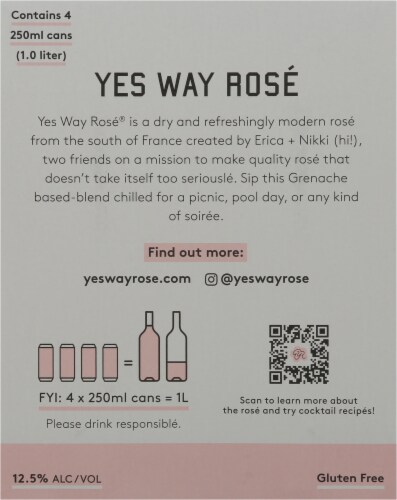 Yes Way Rose Wine Perspective: back