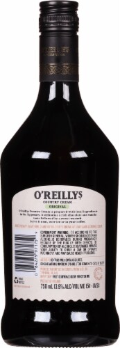 O'Reillys Irish Cream Liqueur Perspective: back