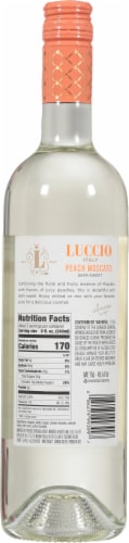 Luccio® Peach Moscato Sparkling Wine Perspective: back