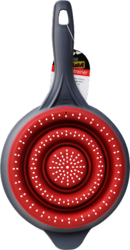 ATA Retail Collapsible Strainer - Red/Black Perspective: back