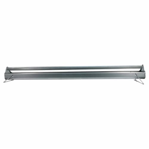 Miller Manufacturing Company 48 Inch Poultry Feeder Trough w/ Reel Top, Steel Perspective: back